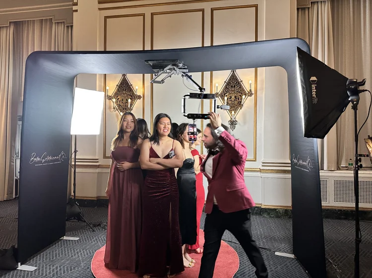OverHead 360 Slow-Motion Booth set up on-site by 360Boothy